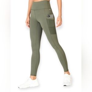 Fabletics Powerhold On The Go Leggings Size 1X  Olive Green